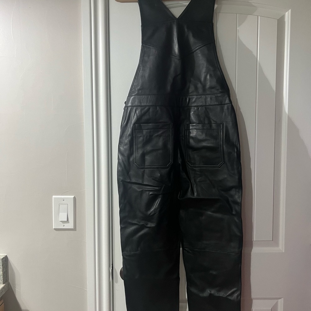 Anthropology leather jumpsuit - Picture 6 of 9